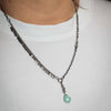 Mixed Chain and Paillette Necklace