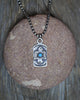 Bird Tag Necklace with Sleeping Beauty Turquoise