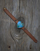 Horse Tack Bracelet with a Kingman Turquoise Heart