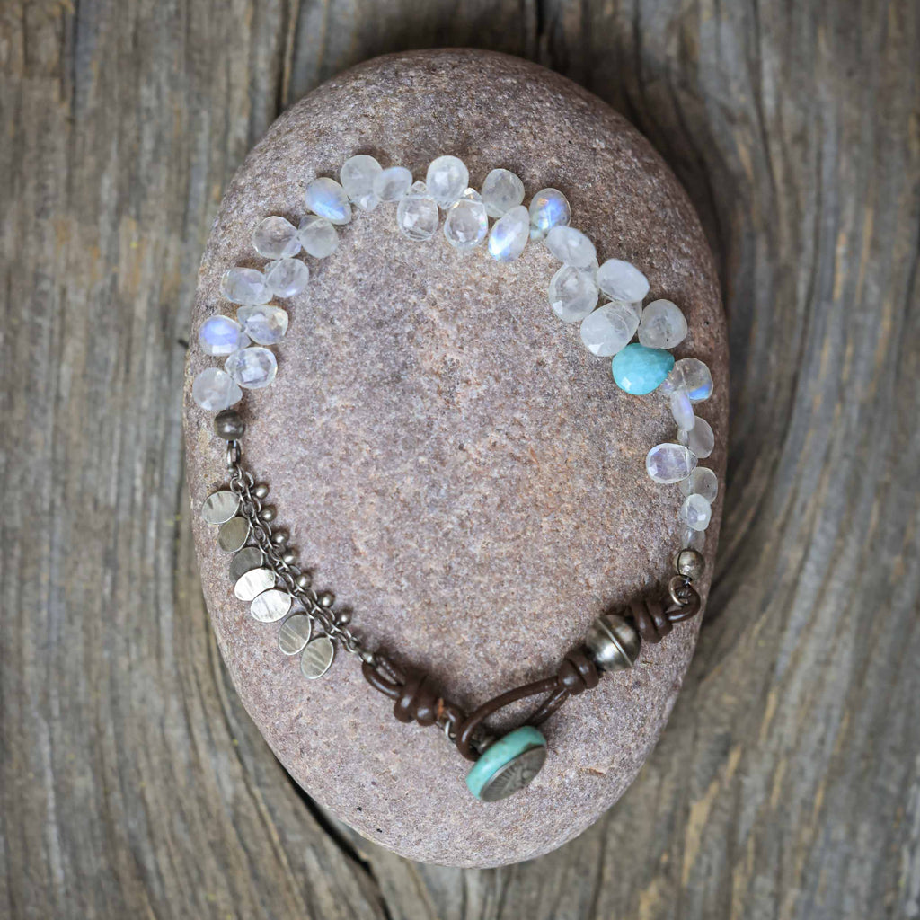 Stream of Moonstones Bracelet
