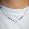 Seed Bead Necklace with Chalcedony