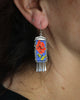 Rosas Earrings in Periwinkle (ear wire or post)