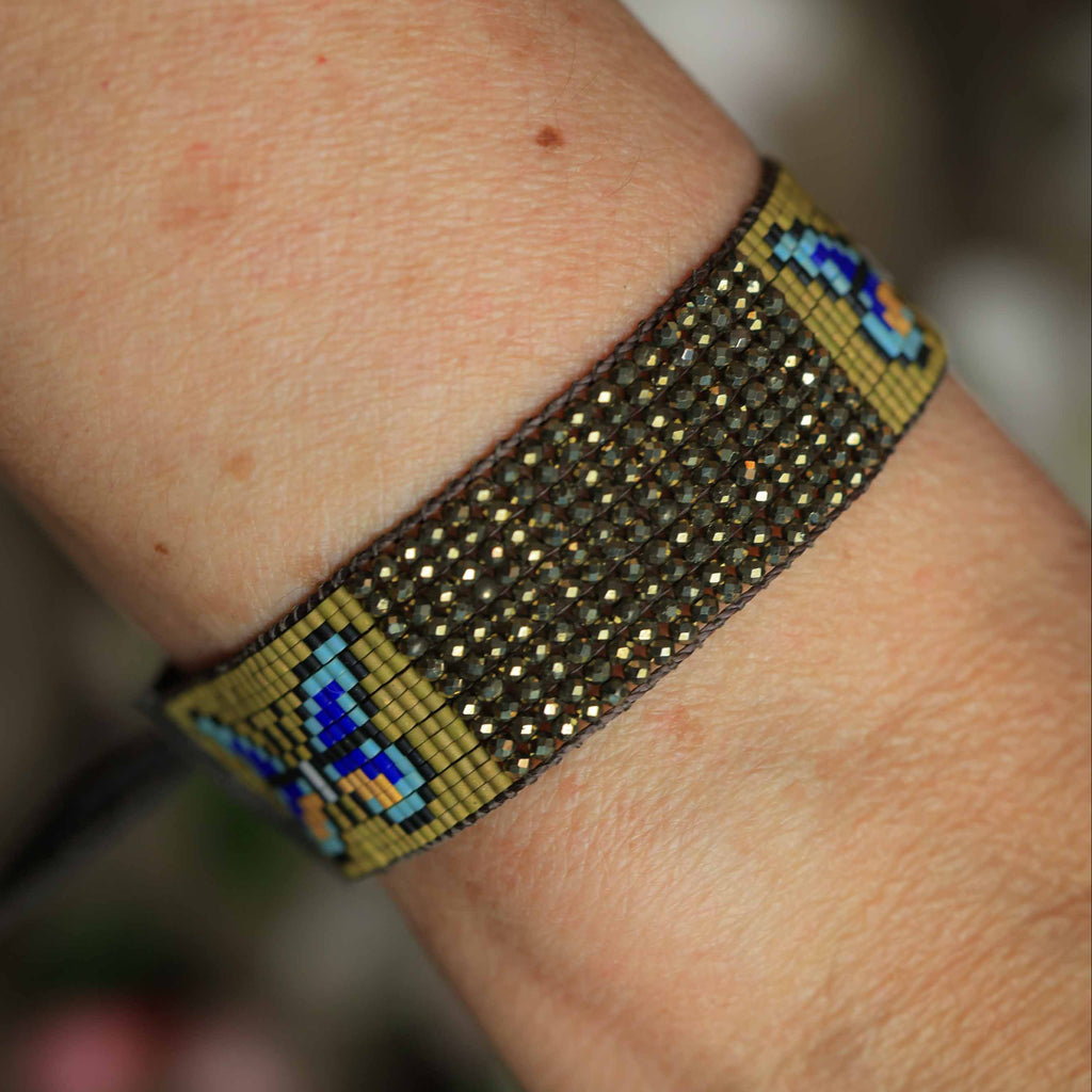 Mariposa Bracelet with Pyrite