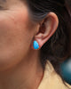 American Turquoise Post Earring in 24k Vermeil #2
