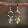 Pétalo Fringe Earrings with Citrine
