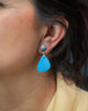 Kingman Turquoise Slab Post Earring