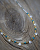 Glimmer of Gold Necklace with White Quartz