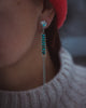 La Medusa Post Earrings with Turquoise